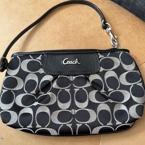 Coach Monogram Black and Gray Bag